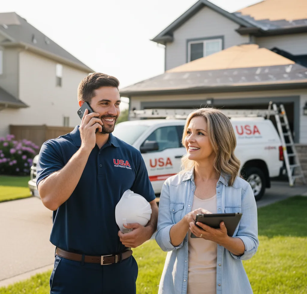 USA Roof Repair Experts customer support in Treynor